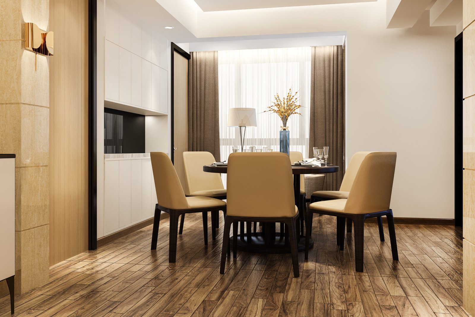 Dining room interiors image